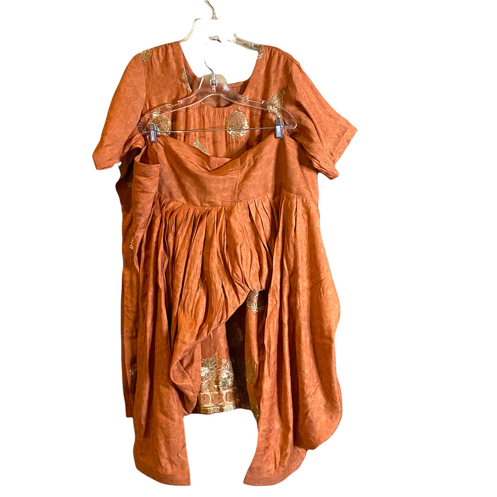 3 Piece India Pants Suit - Gagra Choli - Med/Large Size - Picture 6 of 9